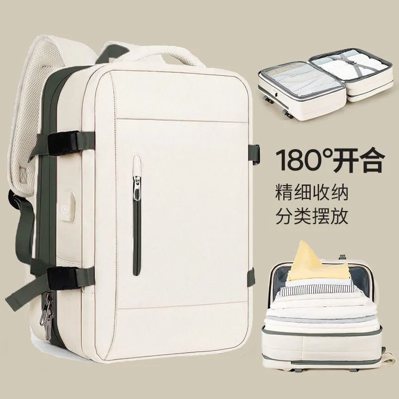 

Travel backpack men's backpack expandable 2024 new business travel large capacity computer backpack women