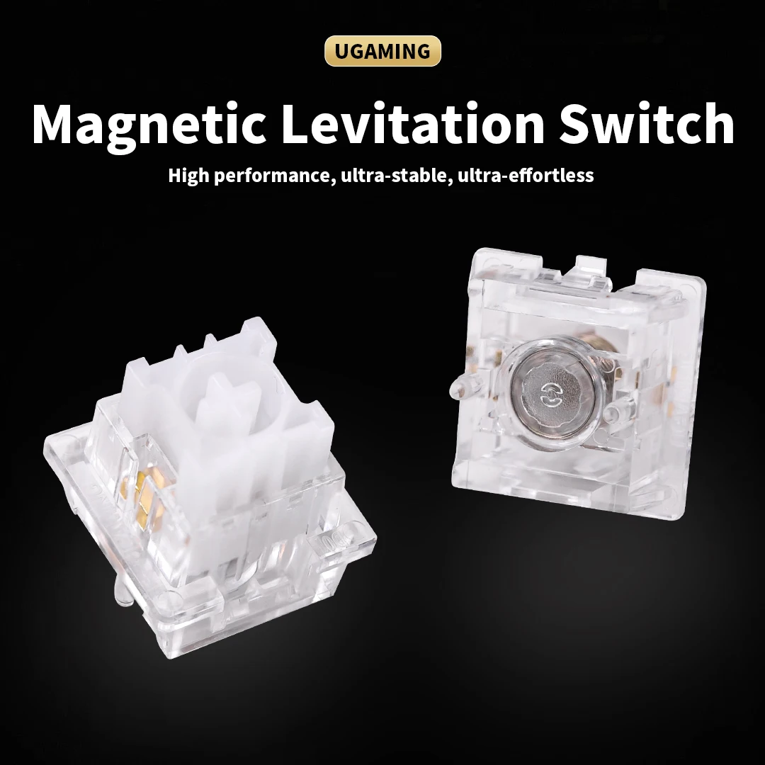 UGAMING Magnetic Levitation Switch Linear 36g Rapid Trigger Light Touch Magnetic Keyboard Switches Esports Gaming Switches