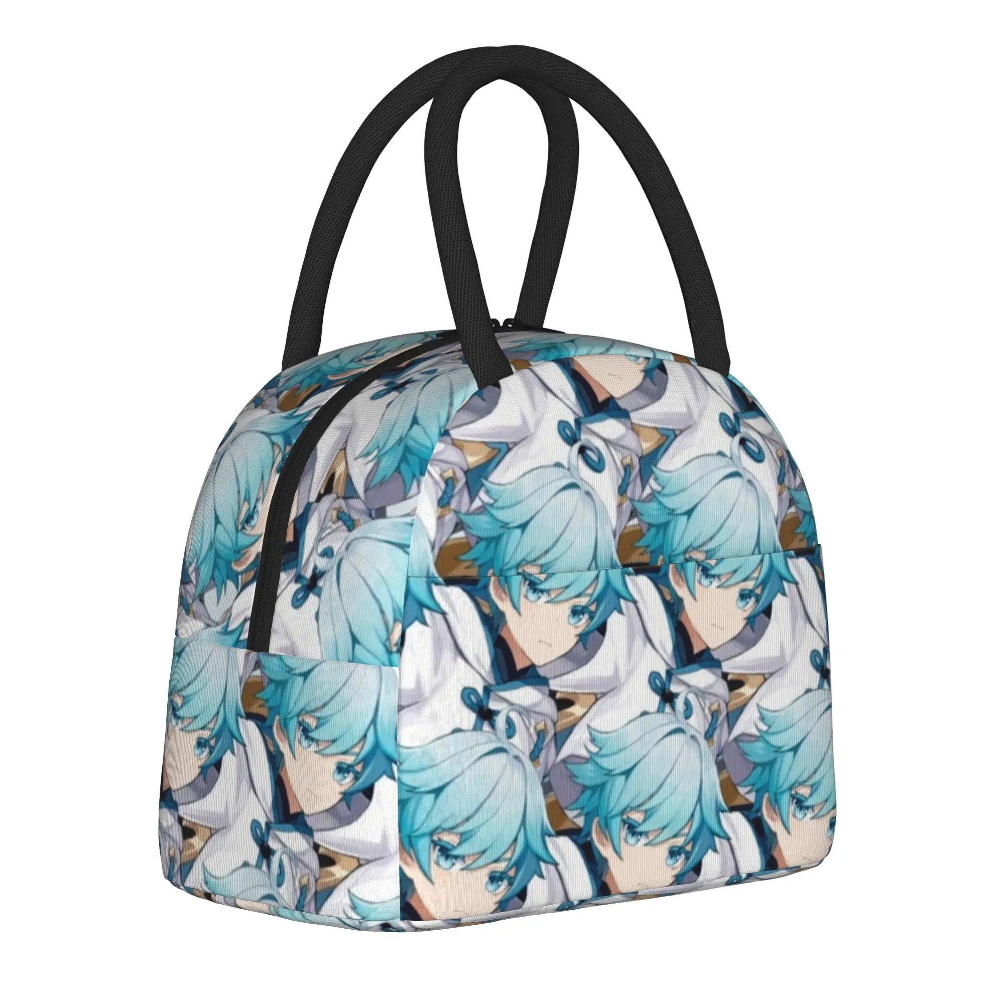 Chongyun Genshins Impact Game  Insulated Lunch Bag Cooler Bag Reusable  Leakproof Lunch Box Tote Food Bag College  Picnic