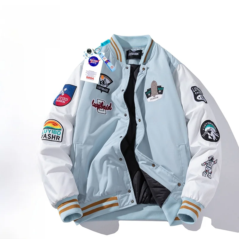 

Утепленная хлопковая куртка унисекс в гонконгском стиле, свободного кроя, для пар, осенне-зимняя, модная, универсальная, водонепроницаемая