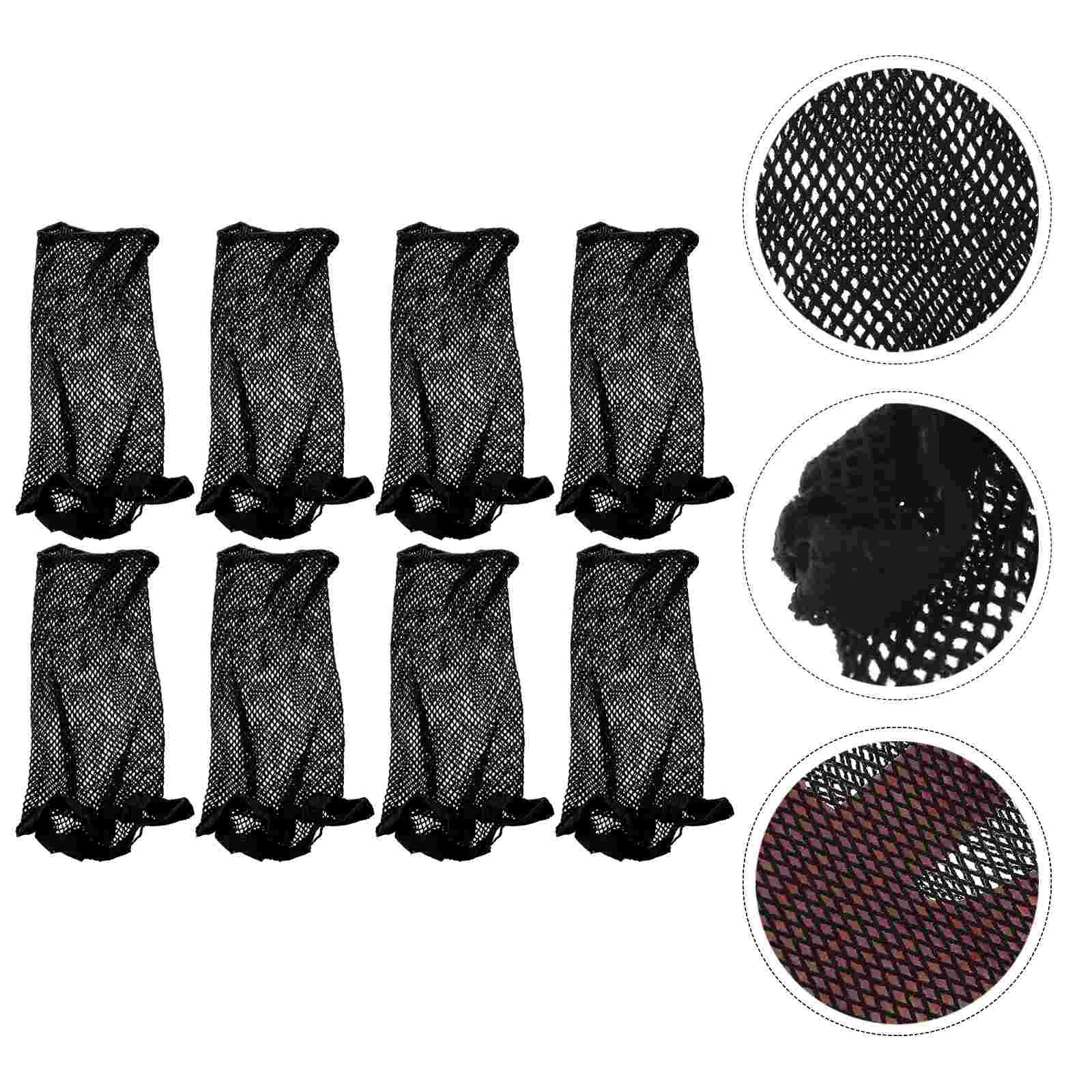 8 PCS Headgear Hair Net Elastic Mesh Caps Supple Meshes Nets Care Multi-function Polyester Breathable Miss