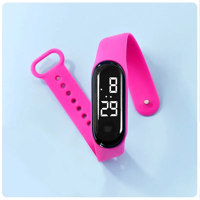 Reloj inteligente para niños y niñas, pulsera electrónica Digital con pantalla LED táctil, resistente al agua, ideal para deportes al aire libre, novedad de 2024