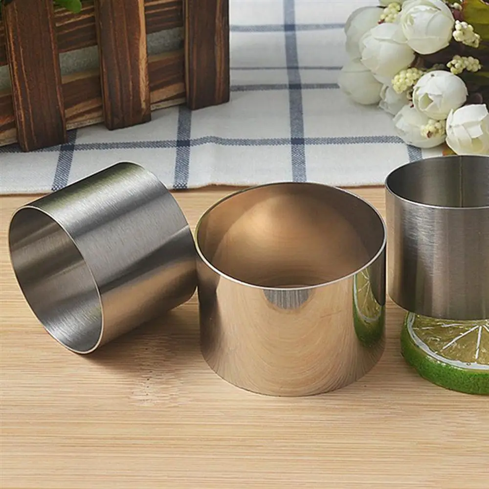 

DIY украшения формы для выпечки торта мини-круглое кольцо для мусса из нержавеющей стали