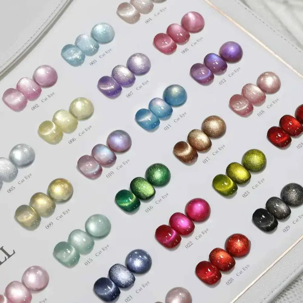 New Cat Eye Gel Nail Polish Collection Set With Free Display UV LED Gel Polish 9D Magnet Cat\'s Eye Magenetic Gel 30pcs/set 15ml
