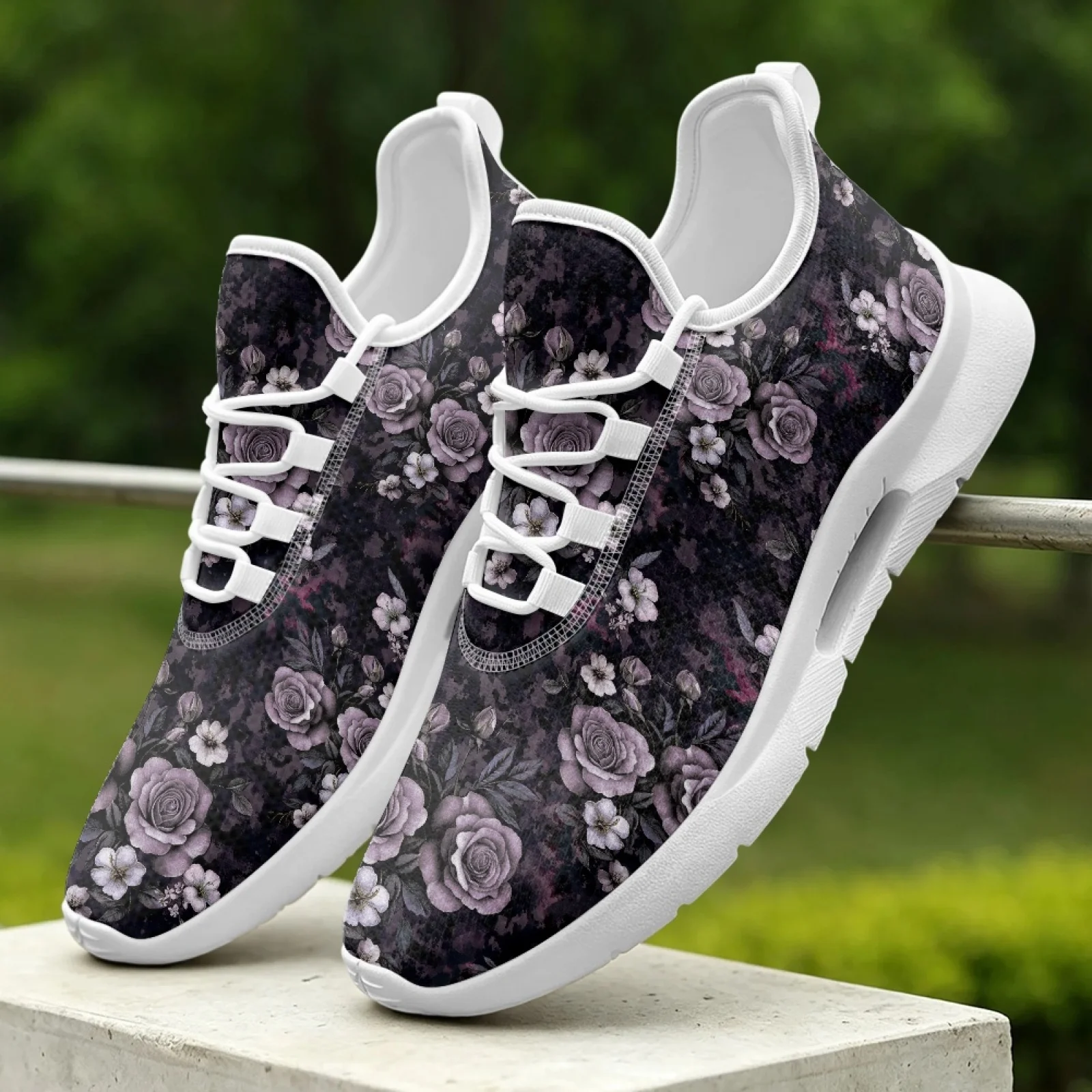 XIXIRIMIDO Lace-up Casual Shoes Mens Sneakers Comfortable Mesh Breathable Walking Shoes Women's Lightweight Sneaker Sport Rose
