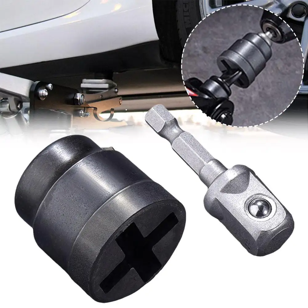 

Усиленный адаптер для дрели под ножничный домкрат, быстросменный инструмент для ударного гайковерта, стальной, для стабилизатора RV, аксессуар для авторемонта и гаража ﻿