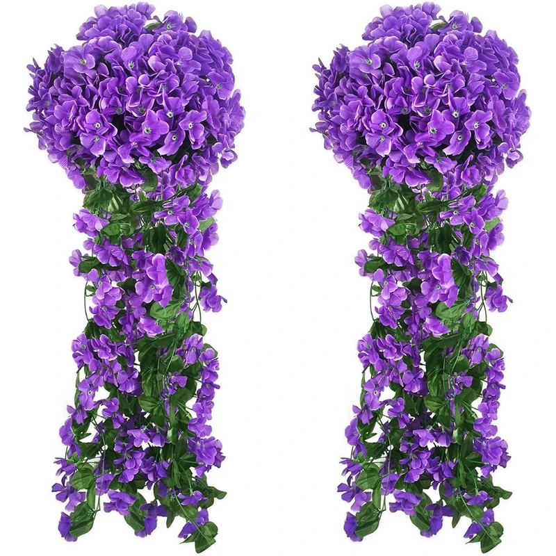 1PC Kunstbloemen Zijde Violet Muur Opknoping Bruiloft Scène Decor Thuis Oppotten Outdoor Tuinfeest Festival diy geschenken Hotsale