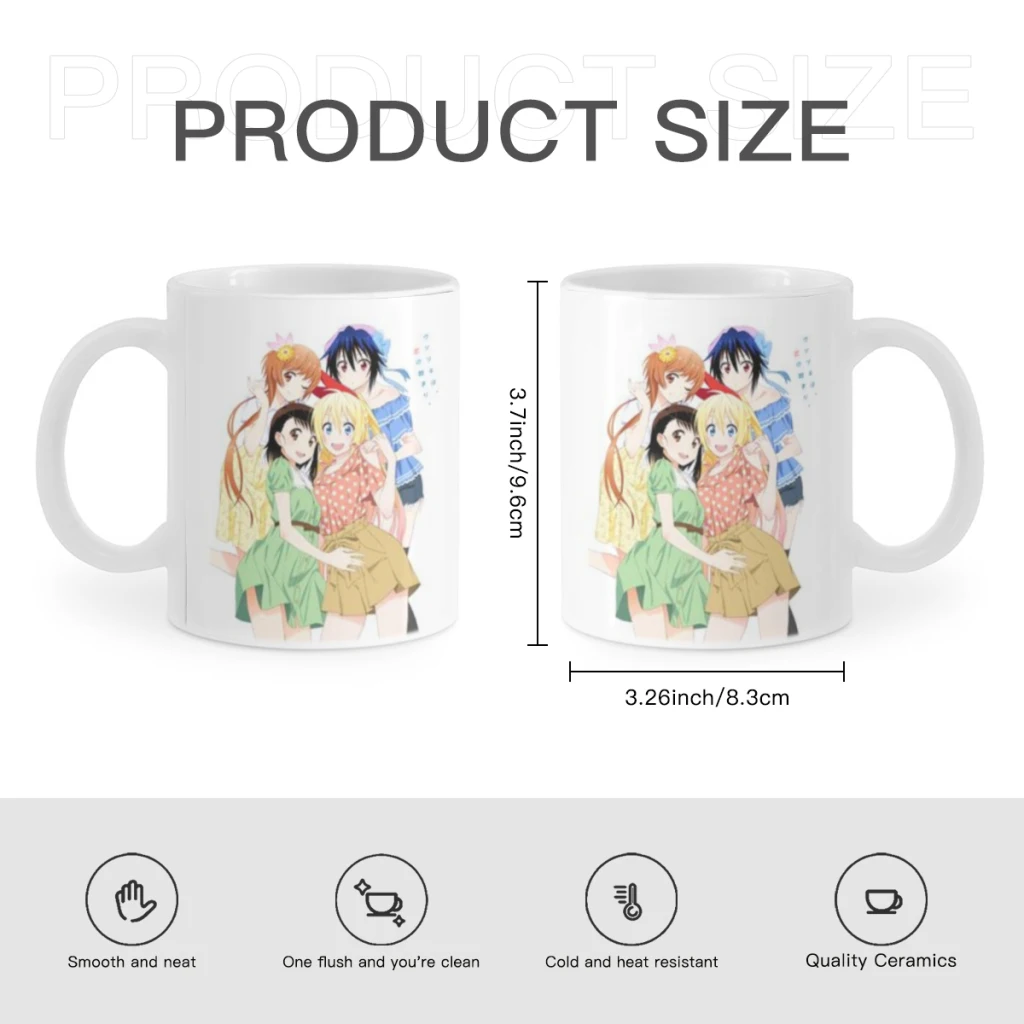 Pseudo Love Anime Free shipping Coffee Cups Ceramic cups creative cups and cute mugs Personalized Gift Cup For Tea