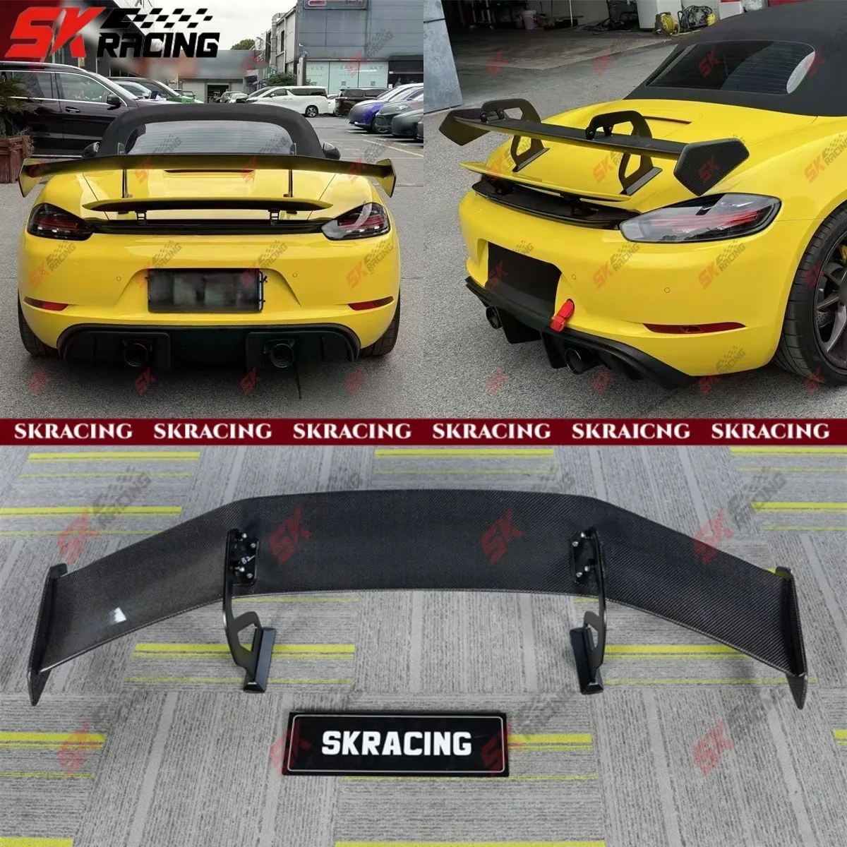 

Forged/Carbon Fiber Rear Trunk Spoiler Wing Kits For Porsche 718 Boxster 981 982