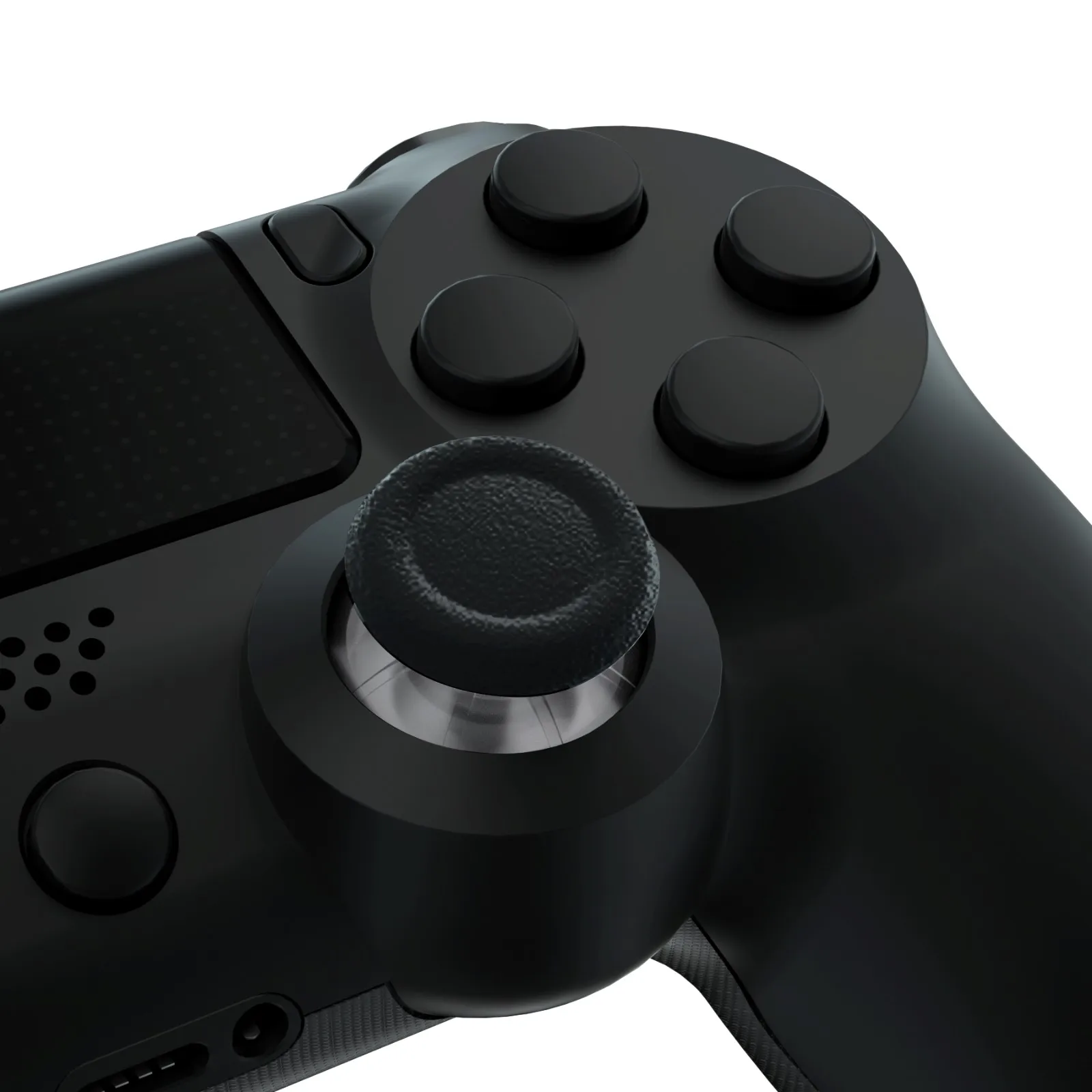 إكستريميريت 1 زوج شفاف أسود استبدال عصا التحكم التناظرية Thumbsticks أزرار ل PS5 ، ل PS4 كل نموذج تحكم