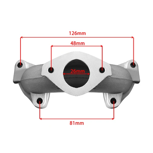 Imagen 2 del producto Colector de admisión de alto rendimiento para motocicleta, adecuado para Rebel CA250 CMX250 CBT250 CBT125 CBT150 CM125 DD250
