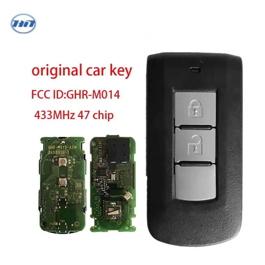 

Heynes Original FCC ID GHR-M014 434MHz ID47 Chip For Mitsubishi Xpander Eclipse Cross Car Remote Smart Key