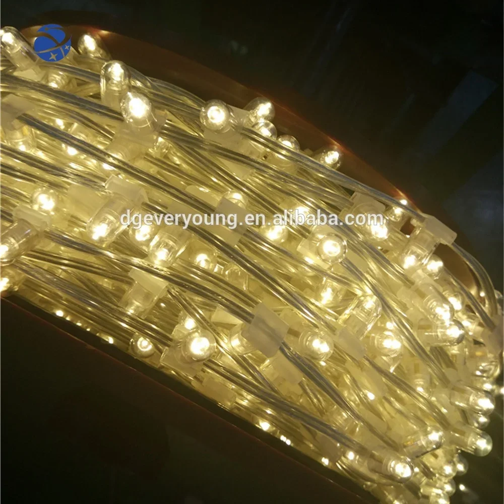 

warm white PVC Wire waterproof IP67 LED light chain string fairy clip tree light for holiday Christmas party decoration