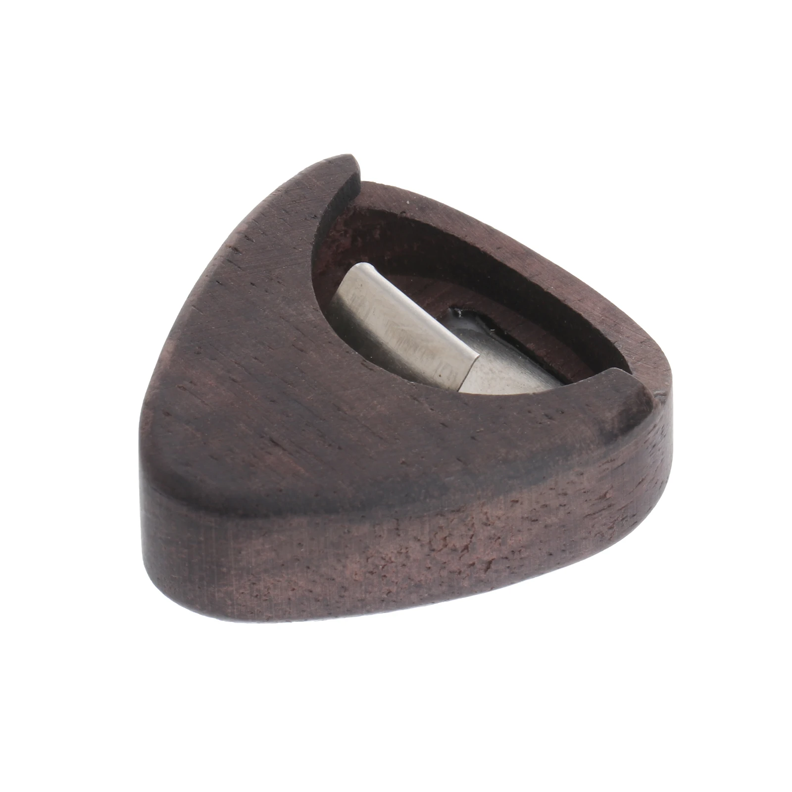 

L805 Guitar Heart-Shaped Clip Holder Paste Standard Jazz Picks Brown Fashionable