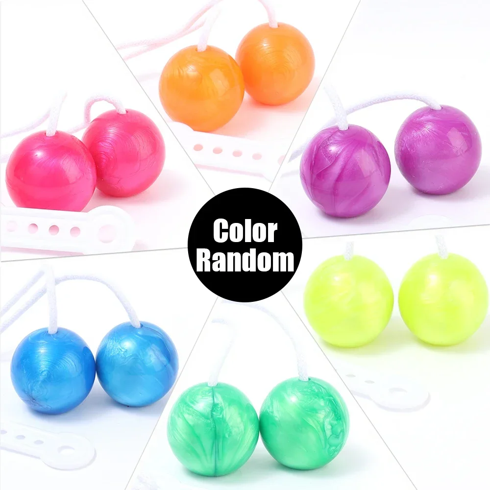 P11 Anxiety Relieve Click Clack Clackers Balls Glowing Decompression Toys for Kids Adults Creative Antistress Luminous Balls Toy