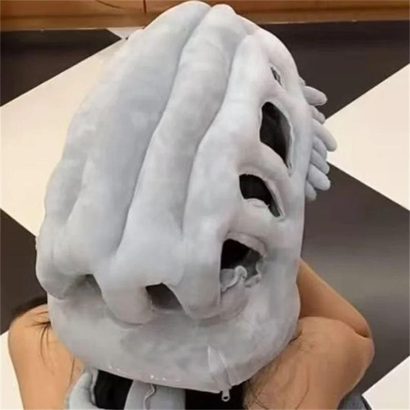 Nuovo scheletro di dinosauro per adulti bambini unisex copricapo cosplay tirannosauro maschera di teschio fantasma copricapo Halloween peluche accessori oggetti di scena