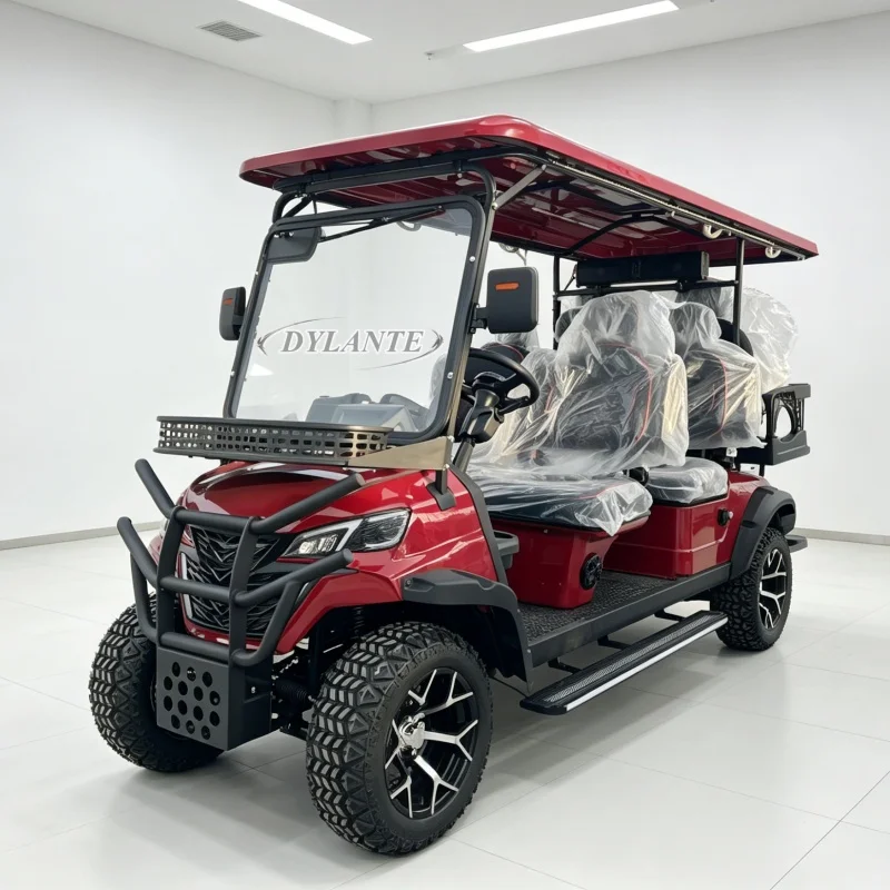 

China 4 6 Seats Golf Cart Four-Wheel Vehicle Off-road Golf Carts Four Wheel Off Road Golf Cart With Folding Seats