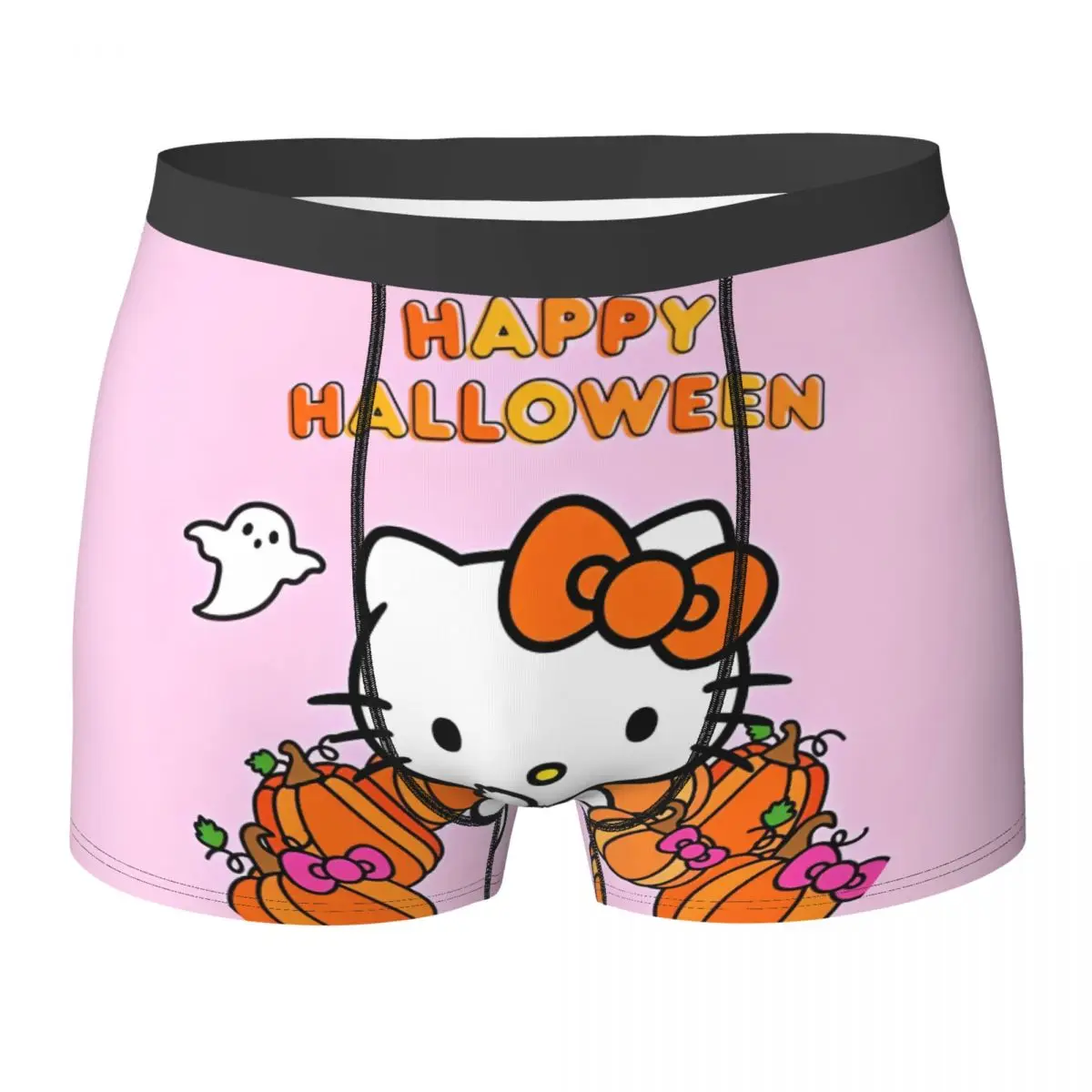 

Kawaii Hello Kitty нижнее белье милый мультяшный чехол высокого качества шорты-боксеры короткие дышащие мужские трусы большого размера