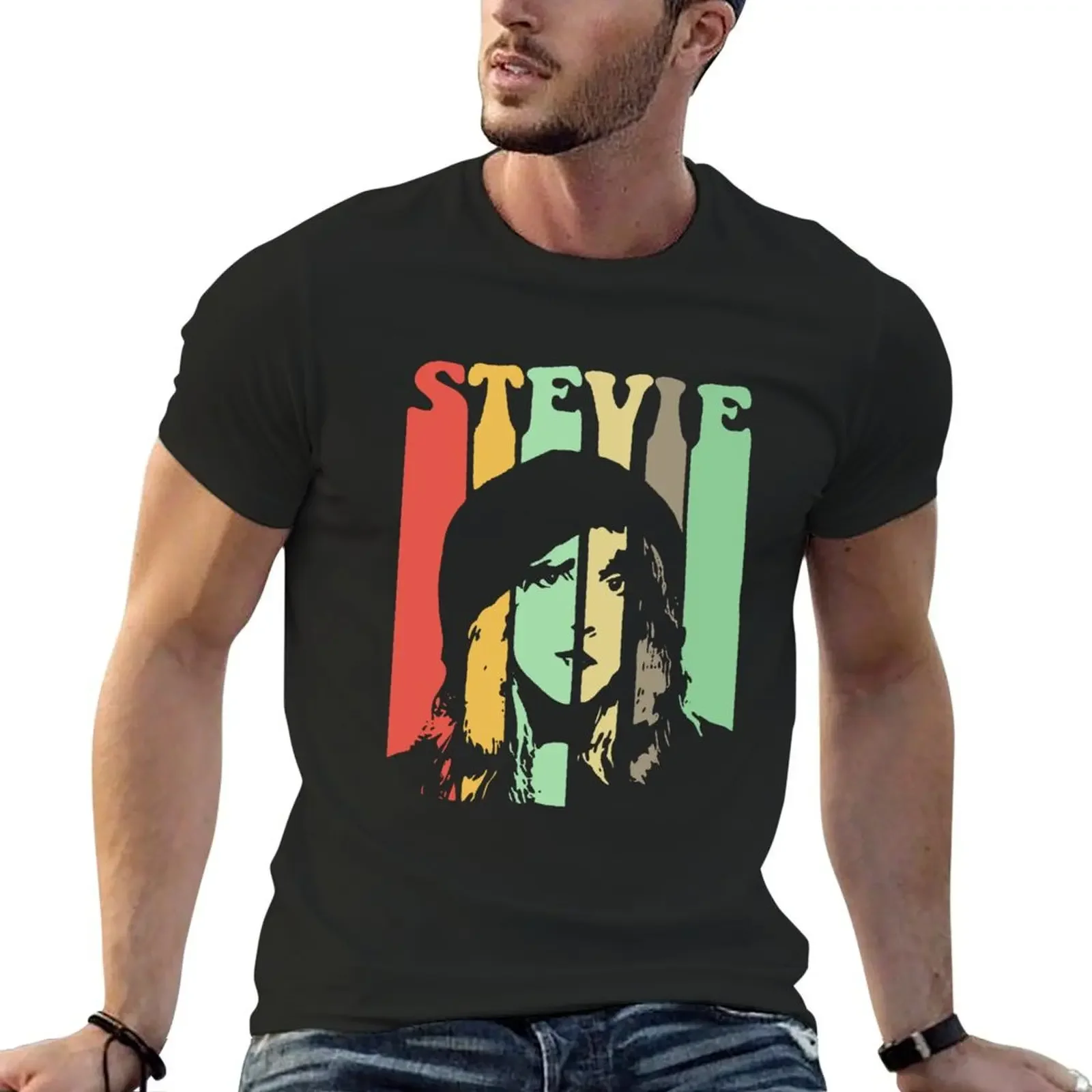 

Stevie Nicks Inspired Retro T-Shirt quick drying new edition vintage graphic tee graphic t shirts Men's t-shirt