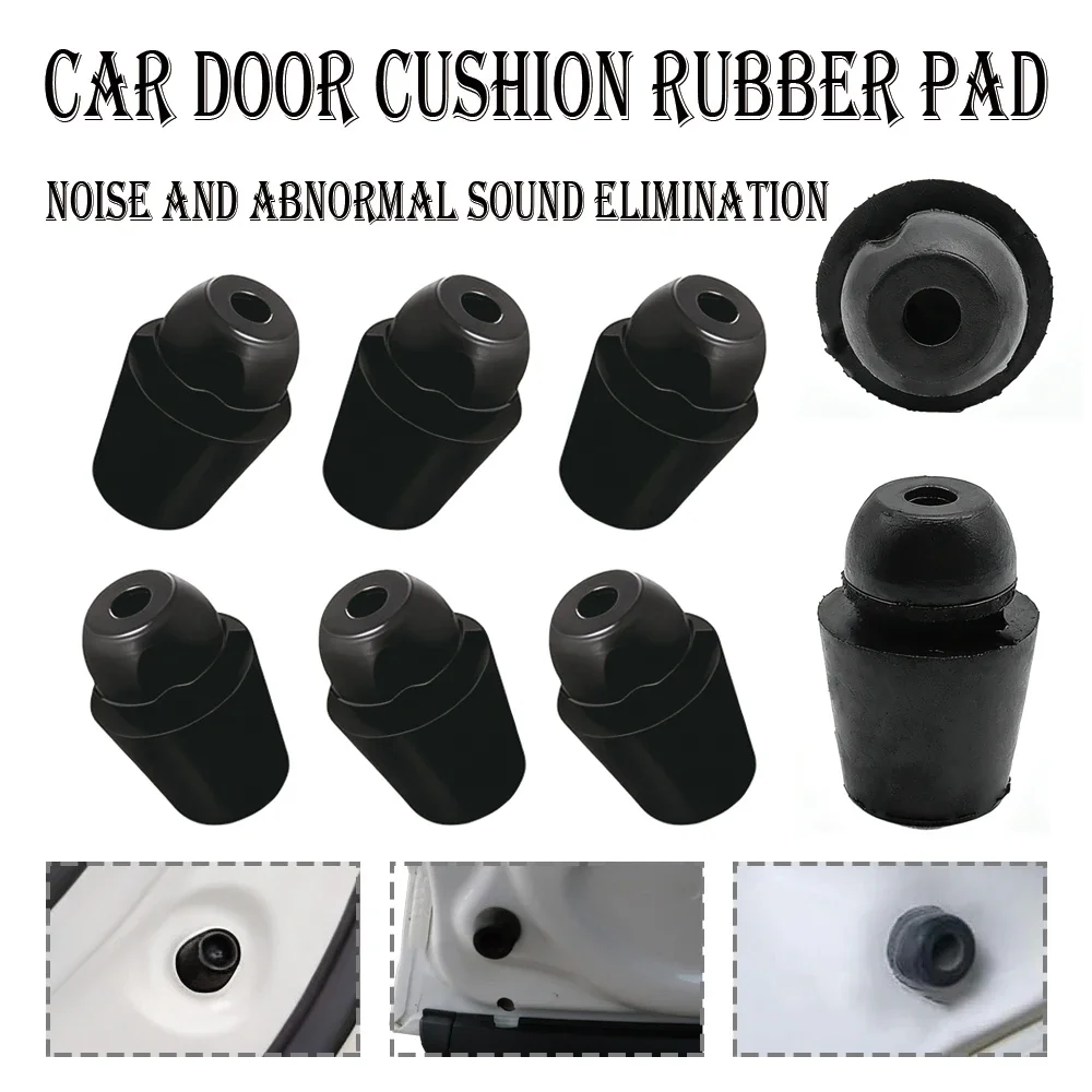 

4-12 шт. амортизирующих накладок для дверей автомобиля, резиновых буферных прокладок против столкновений, демпферов для закрывания дверей для снижения шума и защиты