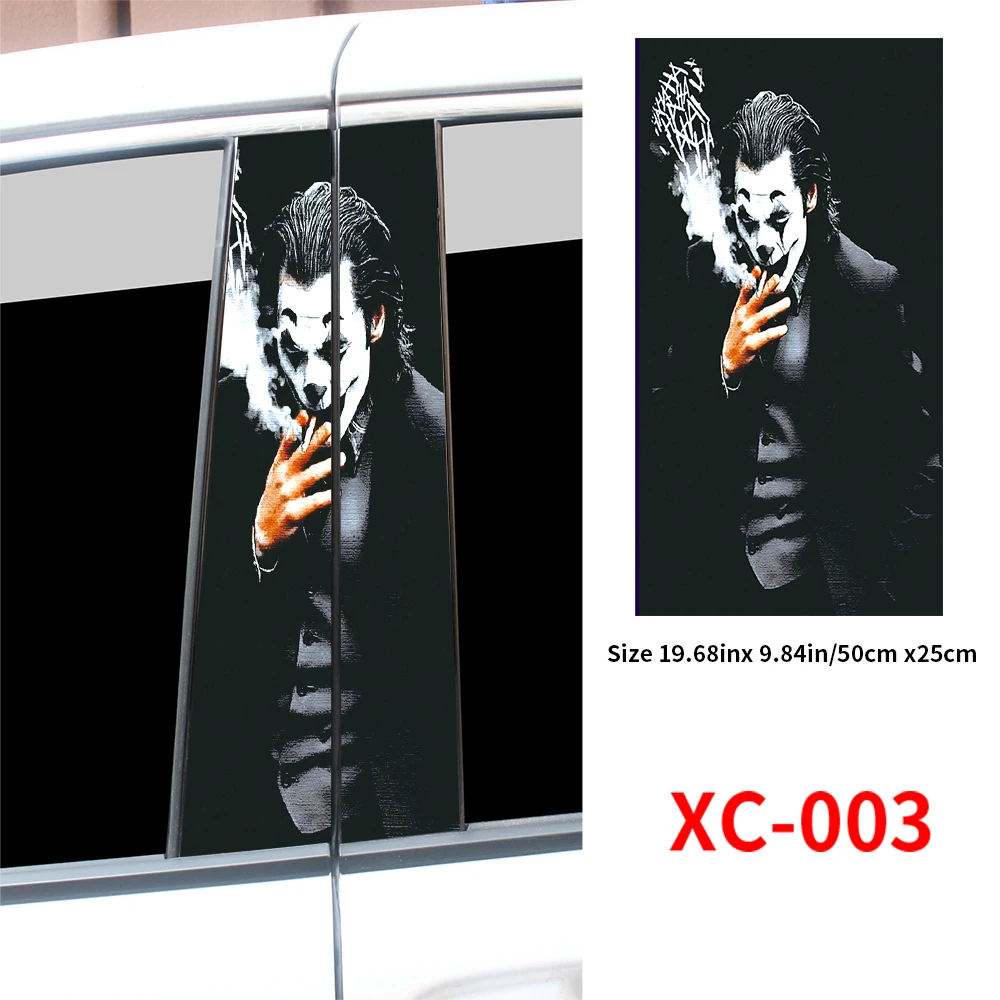 Car Joker Stickers Funny DIY Auto B-pillar Waterproof Sunscreen Decoration Cover Scratches Playing Card Vinyl Decals Accessories