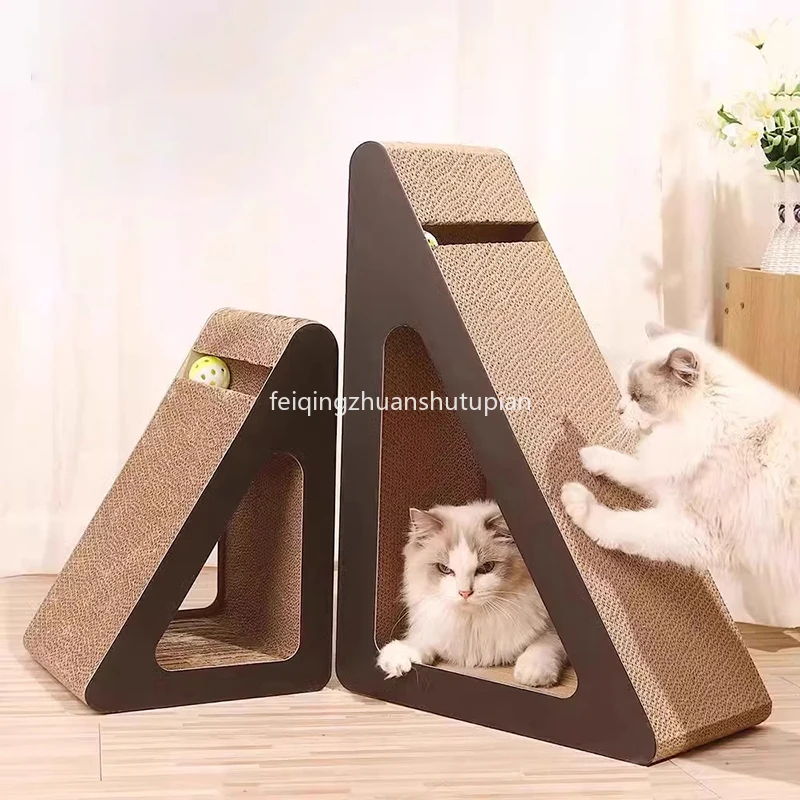 

Vertical Triangle Cat Scratch Board Wear-Resistant Non-Chipping And Scratch-Resistant Cats Scratching Sofa Grinding Claws