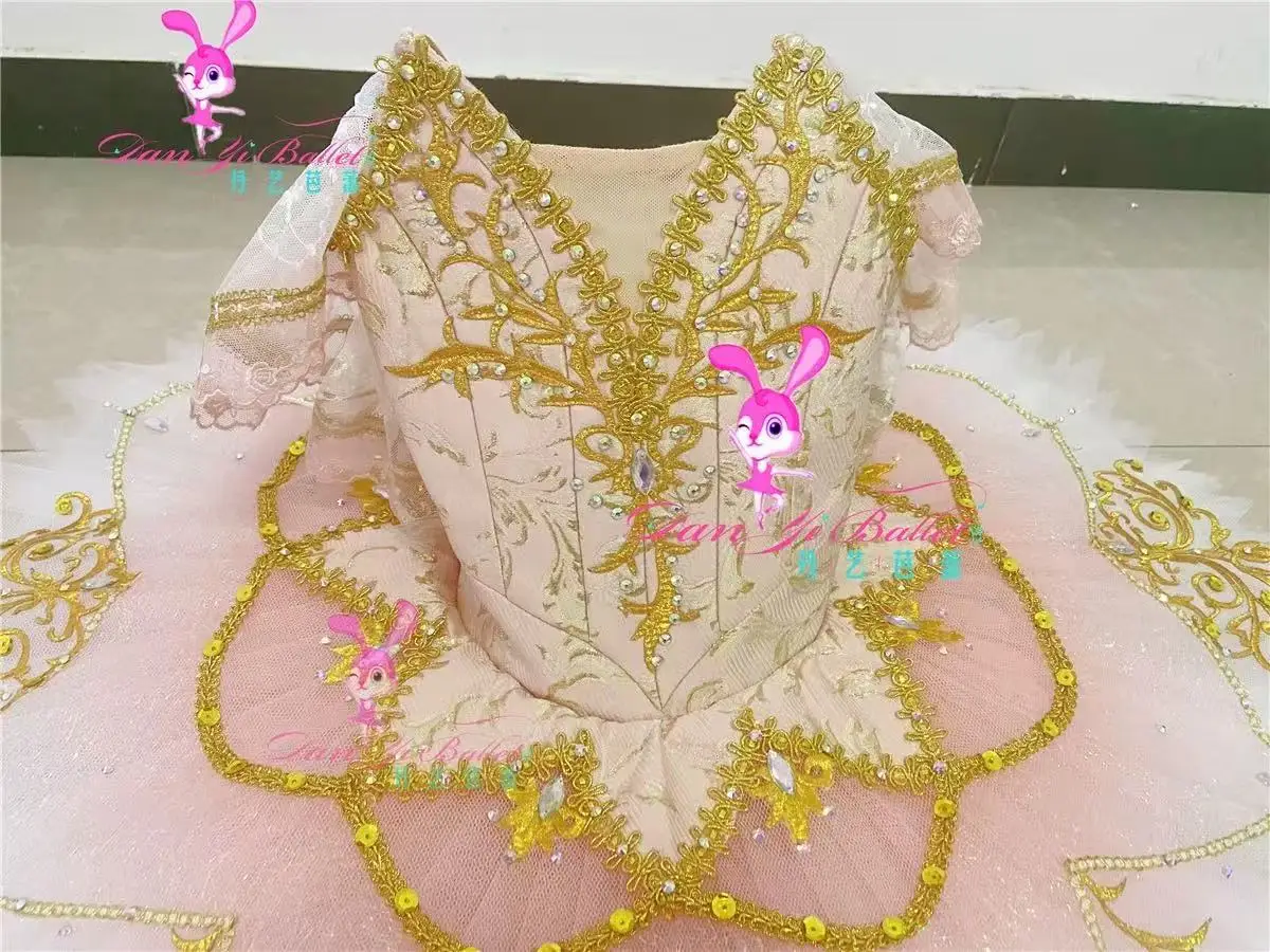 하이엔드 전문 발레 원피스 플레이트 스커트 투투 원피스 대회 원피스, 성인 어린이 여성 공연 원피스 전문