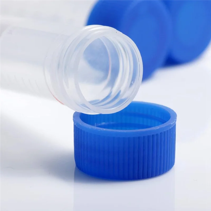 

50Ml Plastic Centrifuge Tubes With Screw Cap, 50 PCS 50Ml Self-Standing Plastic Test Tube Conical Tubes With Cap
