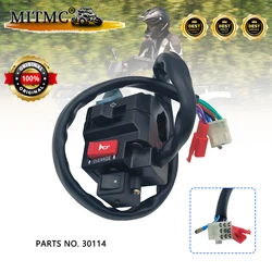Conjunto de interruptor de función de manillar izquierdo para Linhai 260 300 LH260ATV LH300ATV ATV Quad 30114 25523