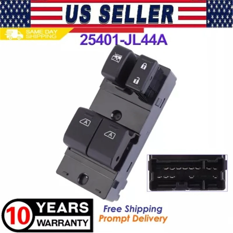 

Electric Window Regulator Switch Buttons Compatible for Infiniti G37 2008-2013 Replaces 25401-JL44A