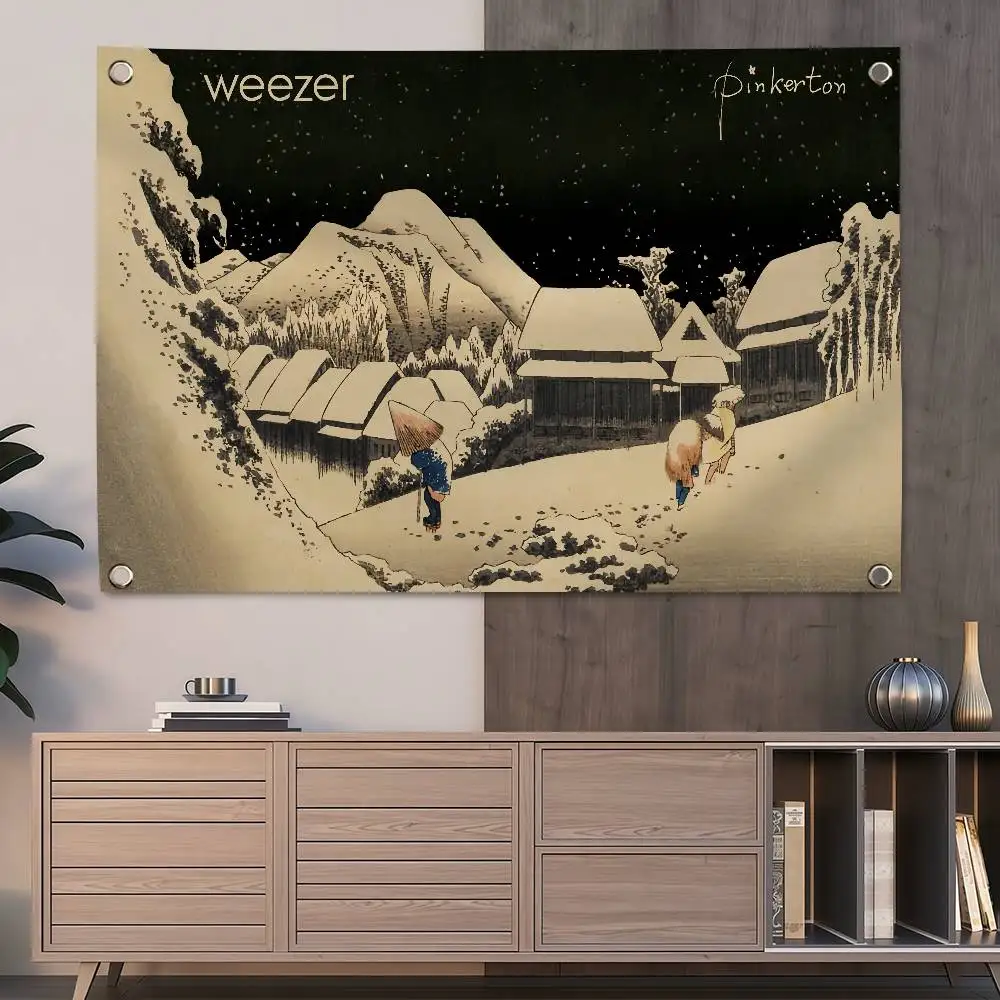 Band W-Weezer Pinkerton 150x200cm 60x90cm Flag Decoration Outdoor Picnic Party Home Camping Party Art Hanging Banner