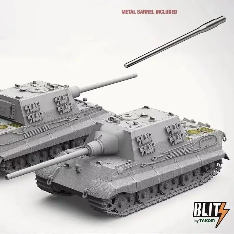 Takom Military Scale Model 8012 1/35 JAGDTIGER PRODUCTION TYPE Sd.Kfz.186 w/ZIMMERIT Assembly plastics model kit