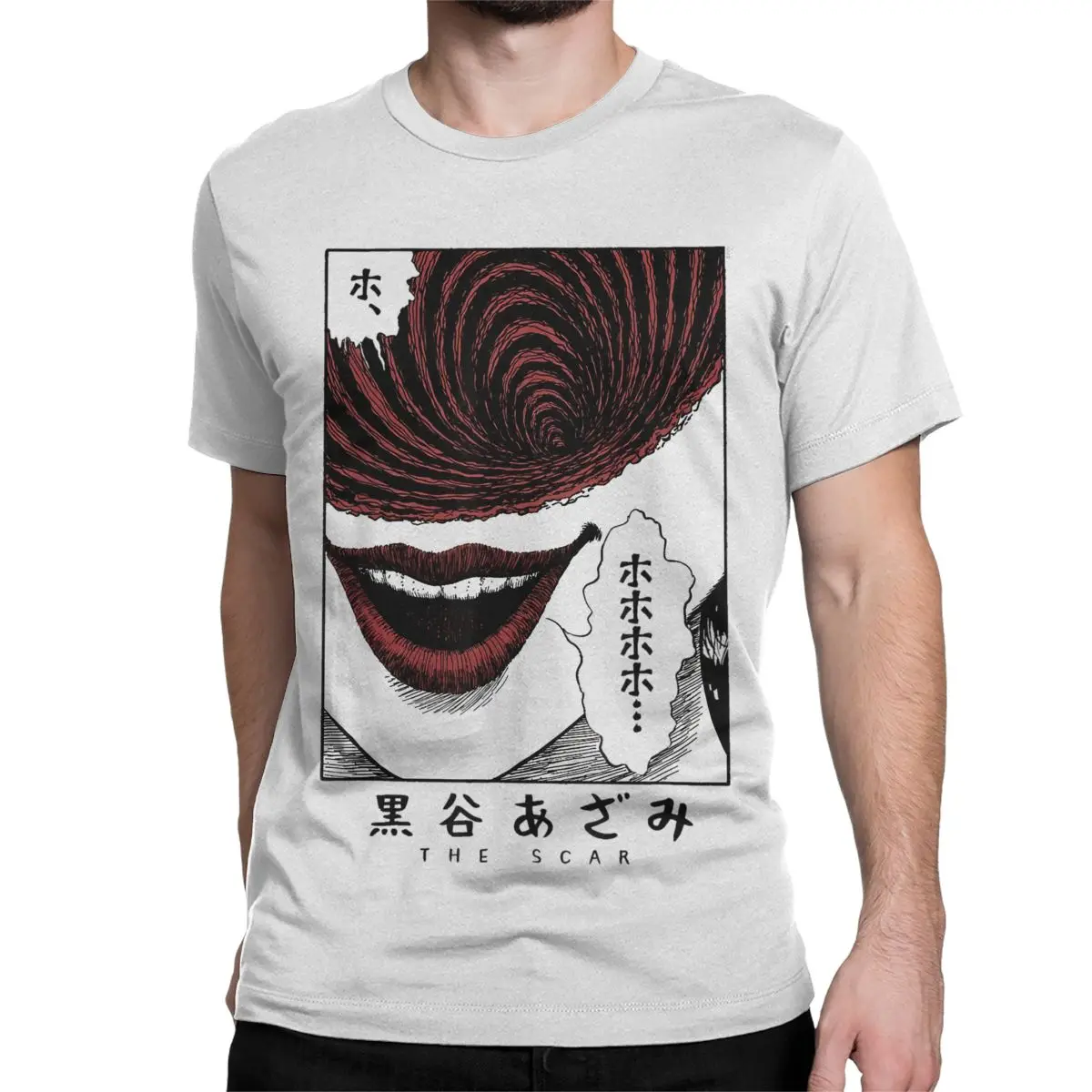 Leisure The Scar Poster Tomie Uzumaki T-Shirts Men Women Round Collar 100% Cotton T Shirt Junjis Itos Manga Horror Tees 4XL 5XL