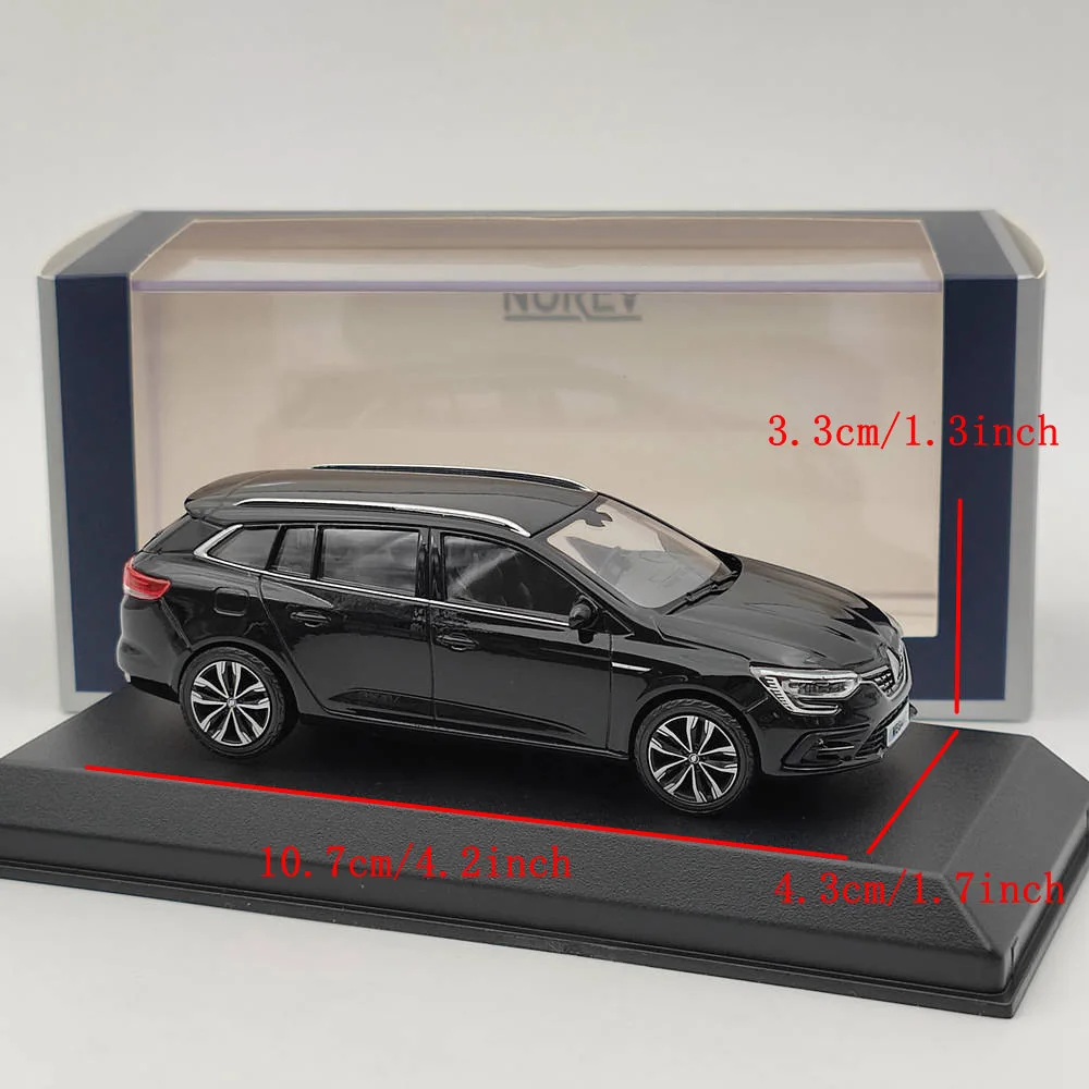 1/43 Norev Megane Estate SUV Black Diecast Models Car Christmas Gift Collection Auto Toys