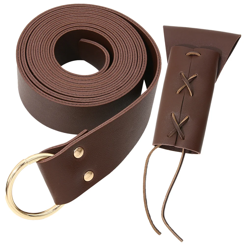 

1 set Medieval Sword Belt Frog Pu Sword Holder For Cosplay Stage Performance Renaissance Costume Accessory Tool