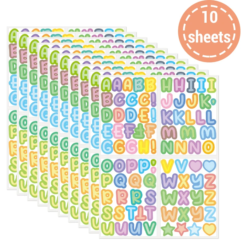 Colorful English Alphabet DIY Hand Ledger Gooka Paste Children's Puzzle Learning Alphabet Paste Early Education Toys Gifts