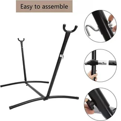 Outdoor Camping Hammock Frame Detachable Easy To Carry Reinforcement Stabilization Iron Floor Bracket Indoor Outdoor Furniture