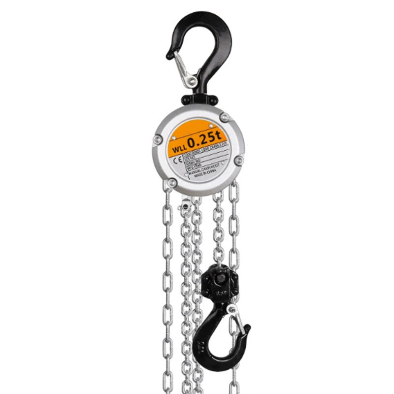 Mini Hand Chain Hoist, 0.25-Ton Small Manual Hoist, Alloy Chain Hoist, Aluminum Alloy Hand Chain Hoist 500KG Load - view 4