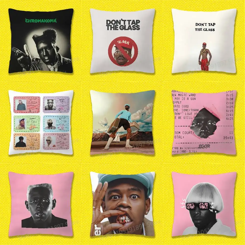 

T-Tylers The Creator Chromakopia Throw Pillow Case For 55x55cm 40x40cm 45x45cm 50x50cm 30x30cm Square Office Pillowship Cover