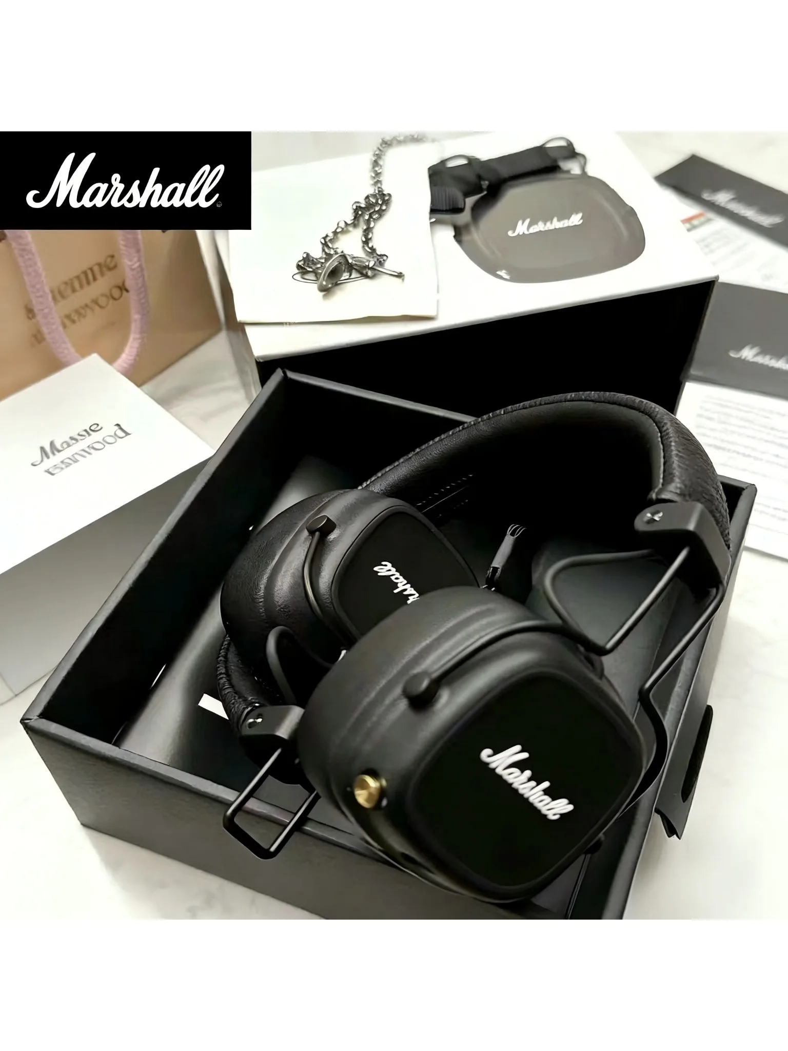 Marshall Major IV 4 Wireless On-Ear Bluetooth Headphones with Deep