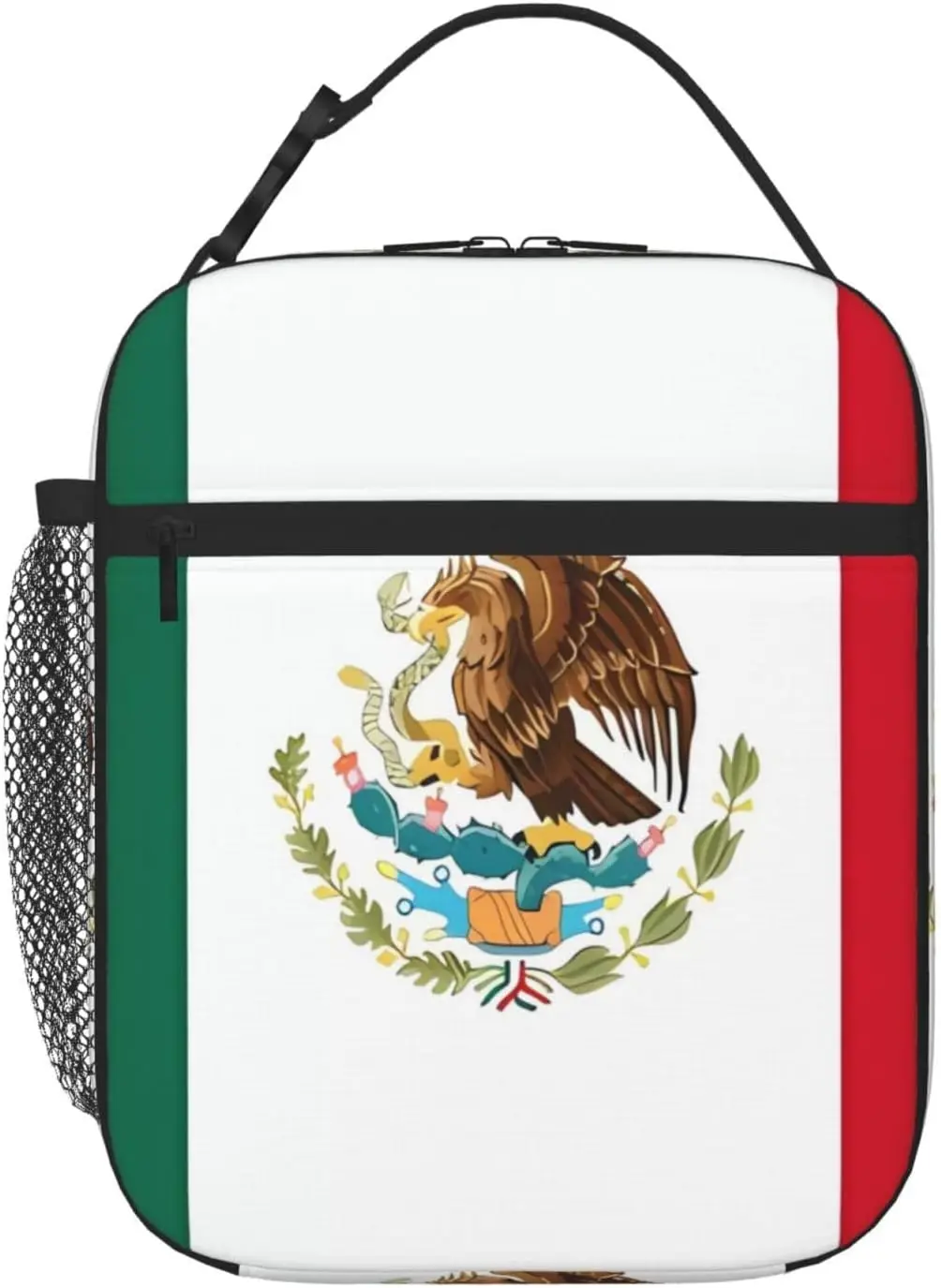 

Флаг Мексики, сумка для ланча для женщин и мужчин, изолированный многоразовый Ланч-бокс, охлаждающие сумки с боковым карманом для работы, офиса, пикника, кемпинга