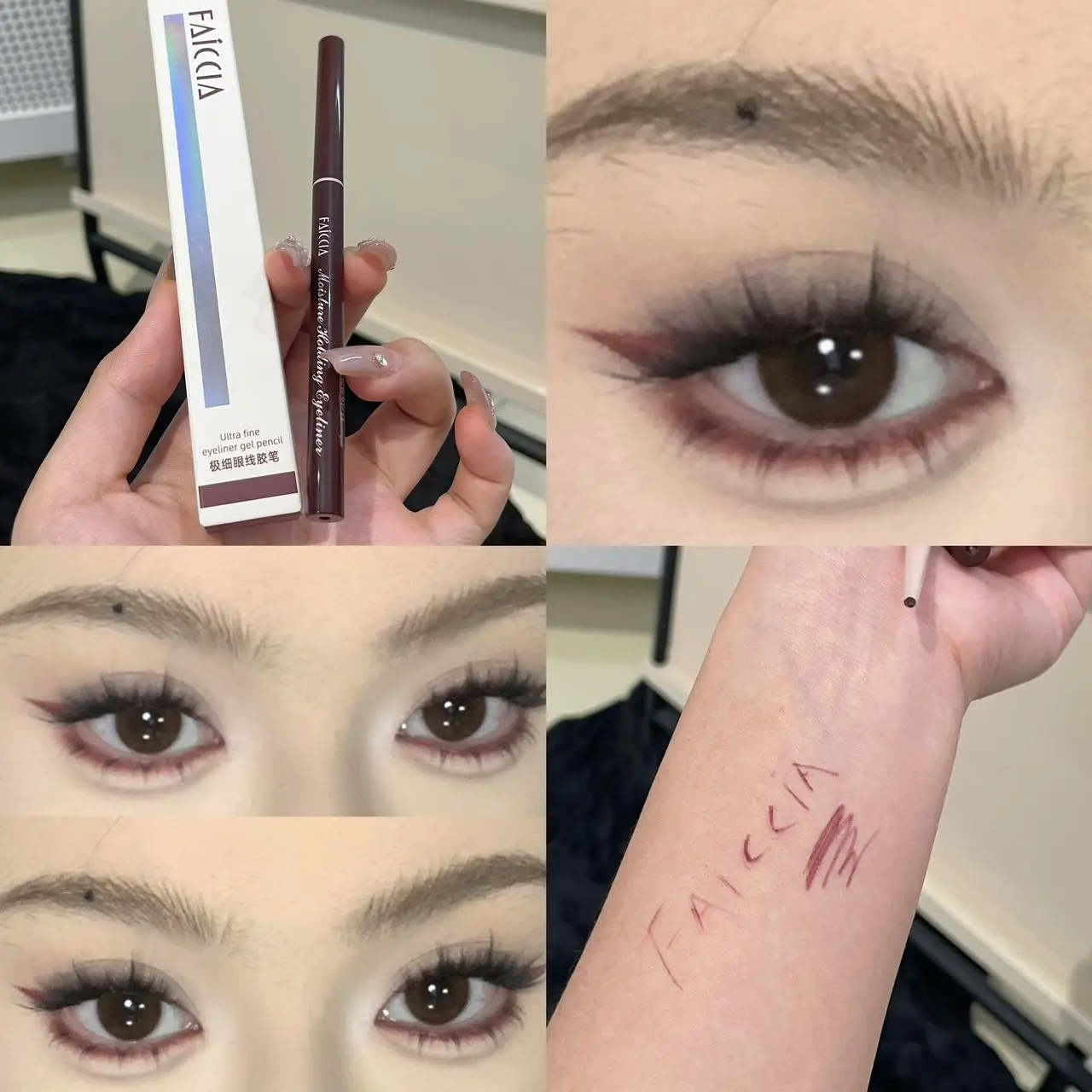 Faiccia Fine Point Gel Eyeliner Smooth Application Daily Affordable Eye Makeup