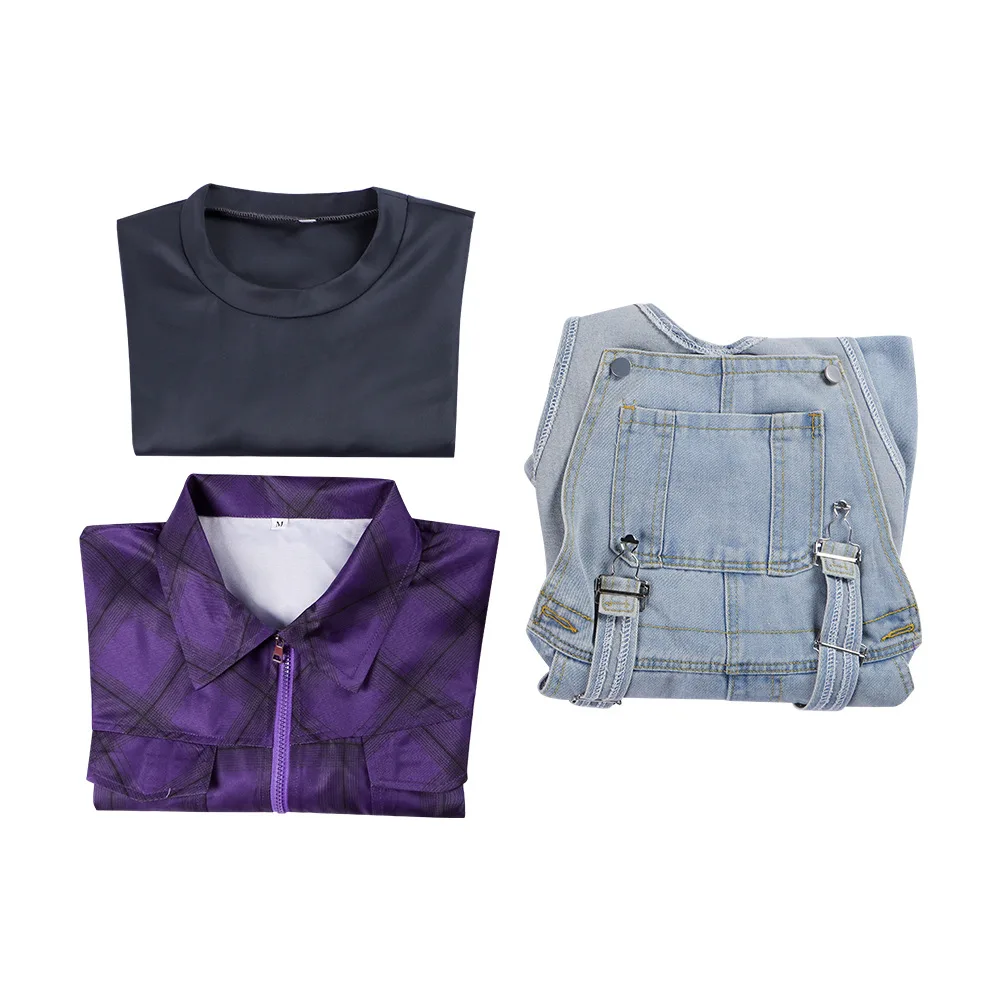 映画エレクトリックステートミシェルコスプレ衣装女性のジャケットトップパンツハロウィンパーティーショーステージ日常衣装