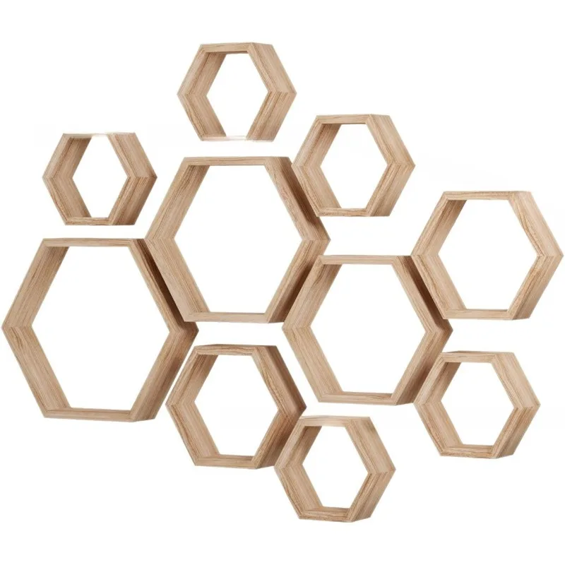 

Wooden Wall Shelf Storage Background Ornament