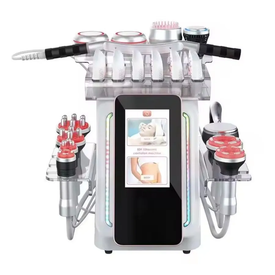 Desktop 13In1 80k Slimming Machine New Radio Frequency Slimming Body Shaping Device Firming Lifting Face ABS Touchscreen