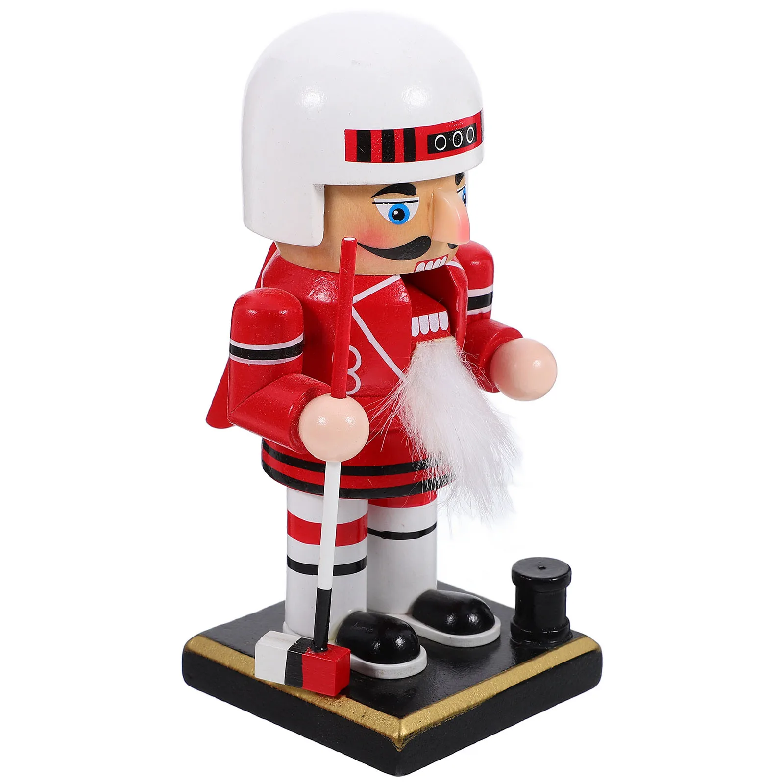 

Wooden Nutcracker Christmas Decor Set Xmas Tabletop Ornament For Home Mantel Shelf Display Family Decoration