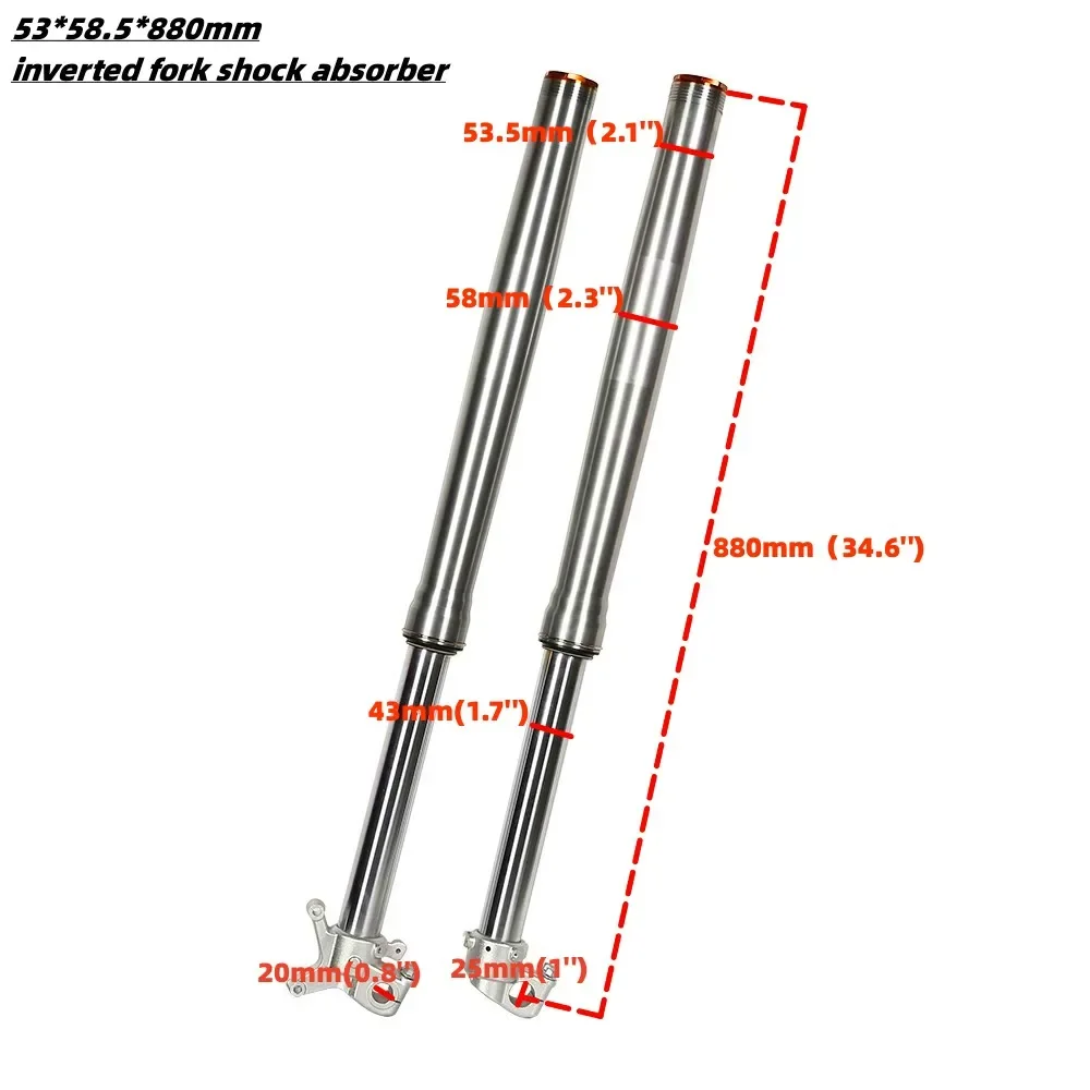 Manufacture N300 Shock Absorber Custom Engraved Inverted Upside Down Dnm HondaFront Fork