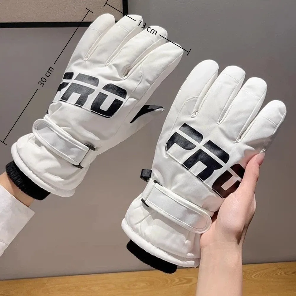 جديد الدفء الدافئة قفازات التزلج بلون يندبروف الشتاء القفازات شاشة تعمل باللمس سميكة قفازات الحرارية الرجال