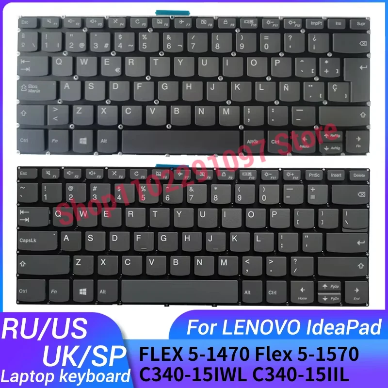 

НОВИНКА для LENOVO Yoga 520-14 YOGA 520-14IKB Yoga 720-15 Yoga 720-15IKB 720-15ISK Русская/США/Испанская/латинская клавиатура для ноутбука