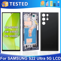 S22 Ultra For Samsung Tested For S22Ultra S908 S908B S908U S908W S908E LCD Display Touch Screen Digitizer Assembly Replacement